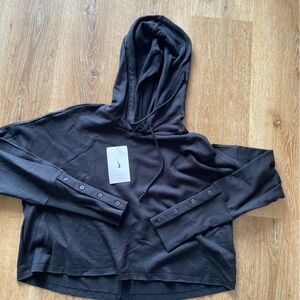 Nike Black Pullover with Buttoned Sleeves
